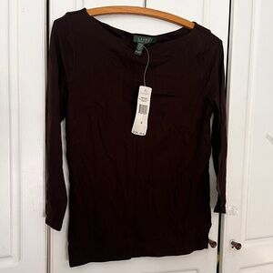 Lauren Ralph Lauren boatneck top